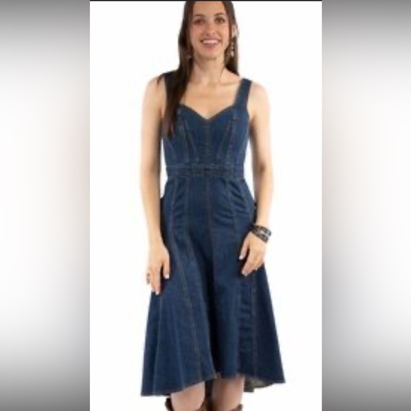 Tractr Dresses & Skirts - NWT Tractr Blue Denim Dress
